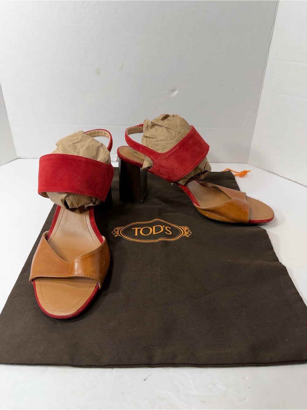 TOD’S Bi Leather Suede Sandal Size 39.5(9US) with dust bag